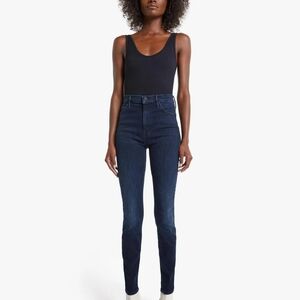 Mother Jeans Womens 26 High Rise Skinny Super Swooner Howling At The Disco Ball